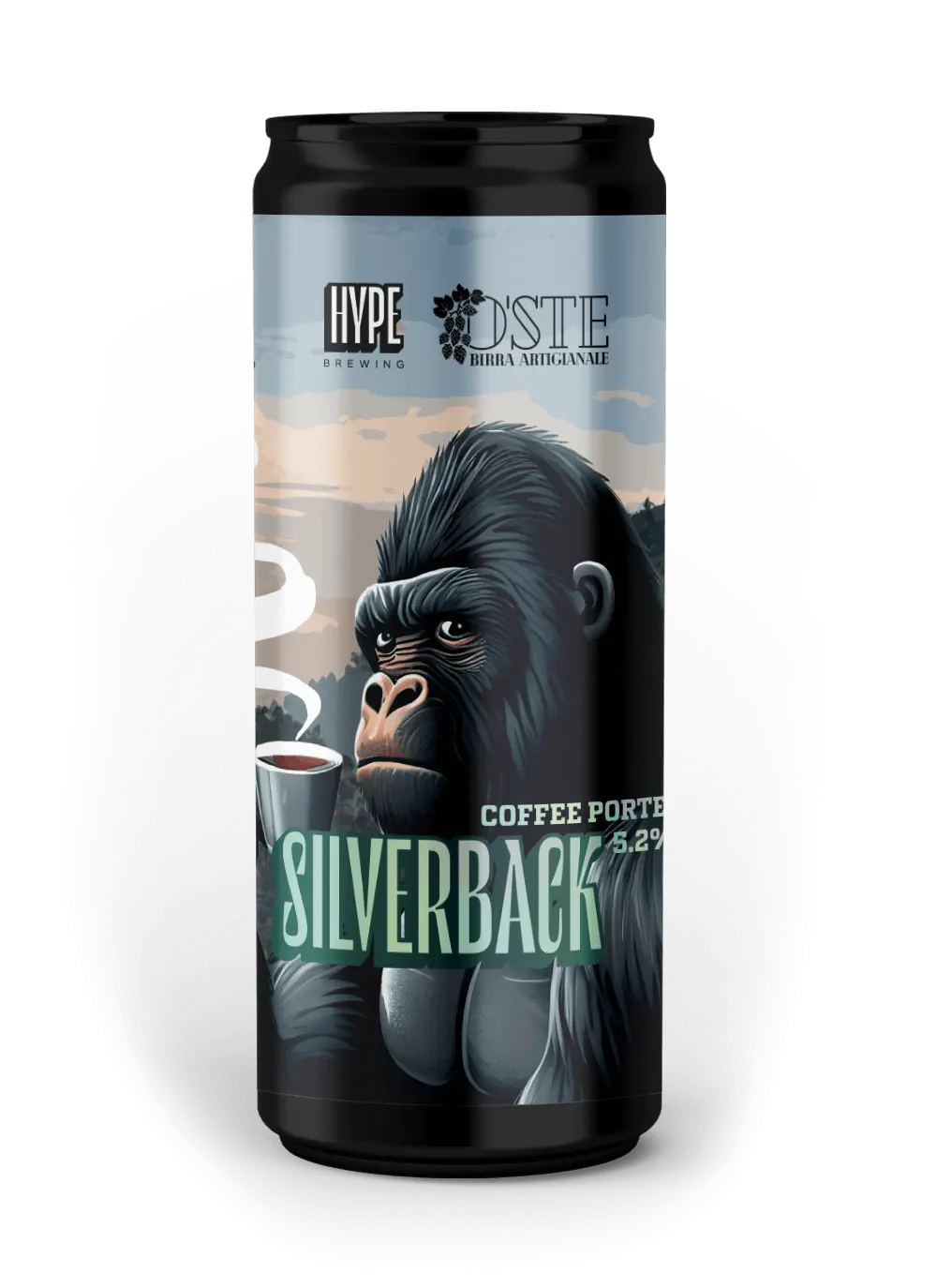 COFFEE PORTER 'SILVERBACK' 330ML | 5,2% - 4PZ - O'Ste Birra Artigianale