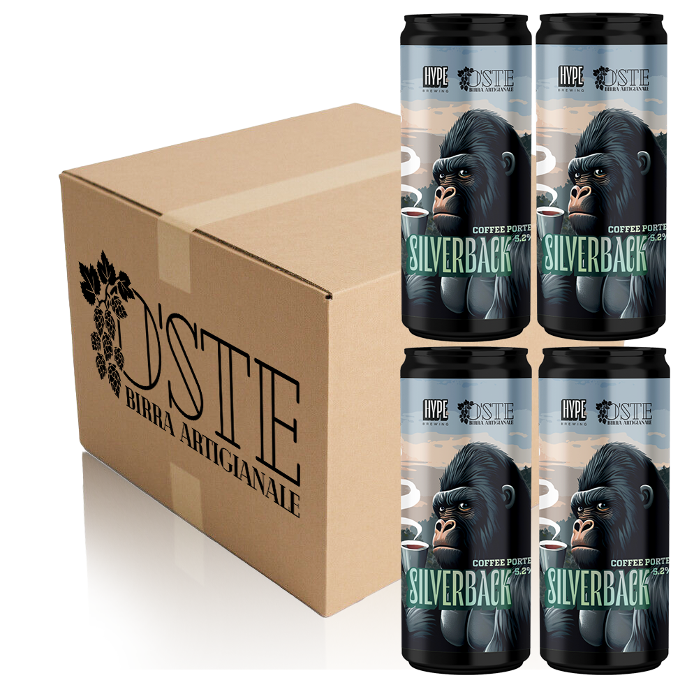 Box degustazione Coffee Porter 'Silverback', birra artigianale intensa al caffè ugandese