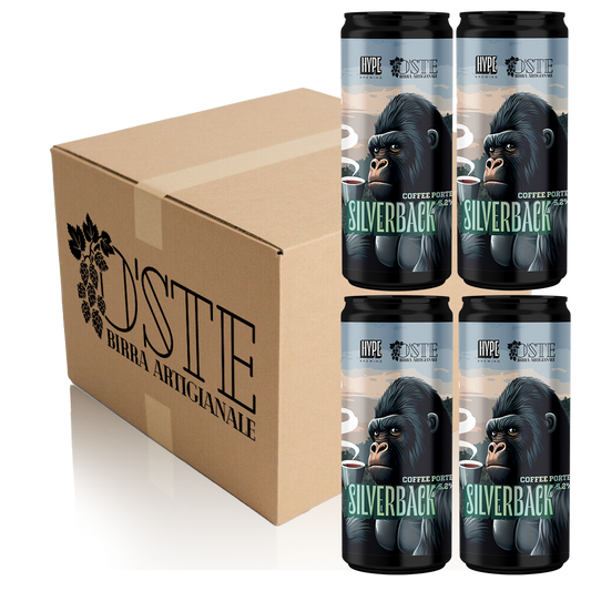 Box degustazione Coffee Porter 'Silverback', birra artigianale intensa al caffè ugandese