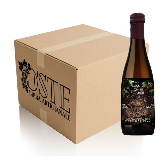 Box degustazione Imperial Stout, birra artigianale ai gelsi neri, scorza d'arancia e cannella