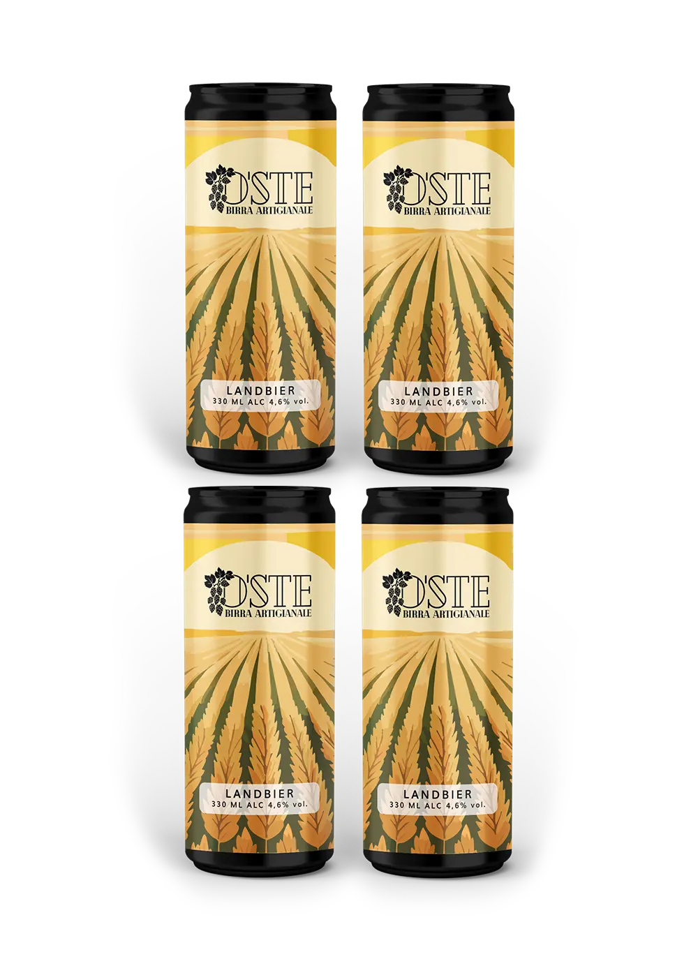 LANDBIER 330ML | 4,6% - 4PZ - O'Ste Birra Artigianale