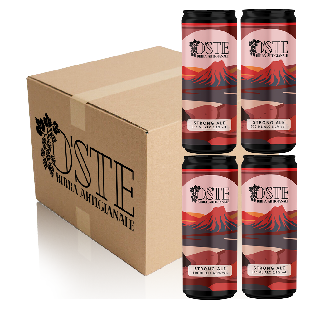 Box degustazione Strong Ale, birra artigianale dai sentori tostati