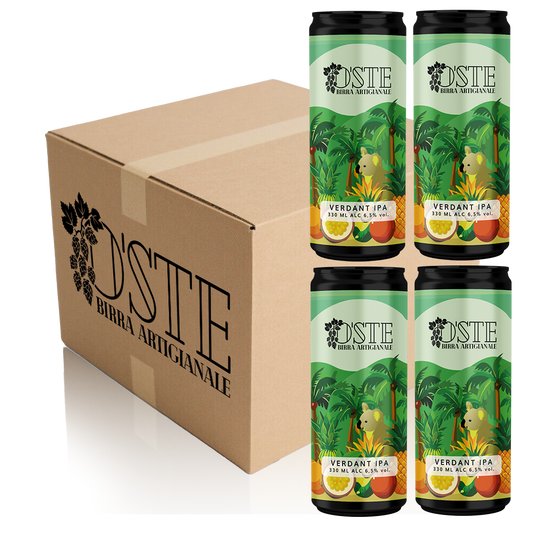 Box degustazione Verdant IPA, birra artigianale ai frutti tropicali e note resinose