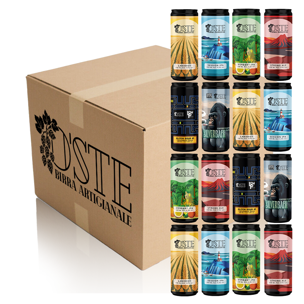 Box degustazione 16 birre artigianali miste